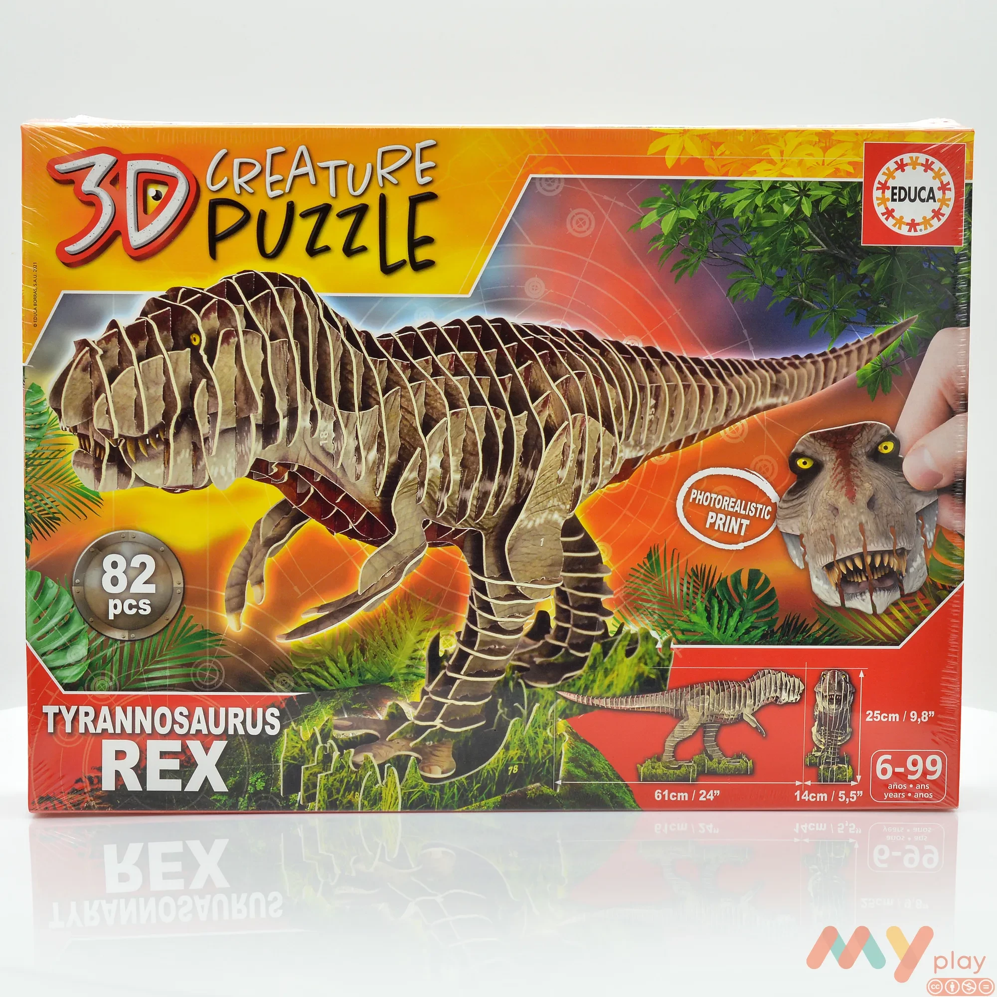 T-Rex 3D Creature Puzzle - Educa Borras