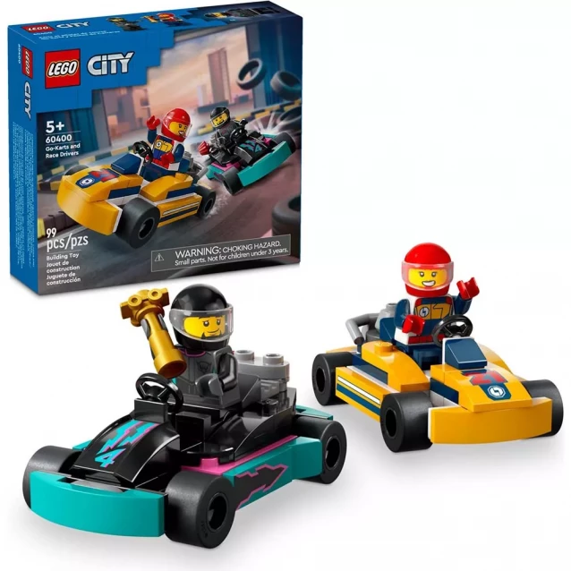 Конструктор LEGO City Картинг и гонщики (60400) - 8