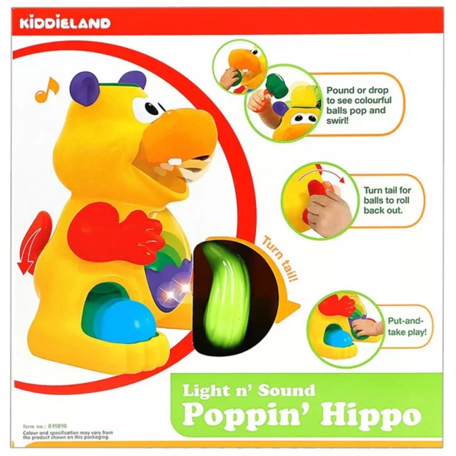 Розвиваюча іграшка Kiddieland Гіпопотам-жонглер (049890) - 9