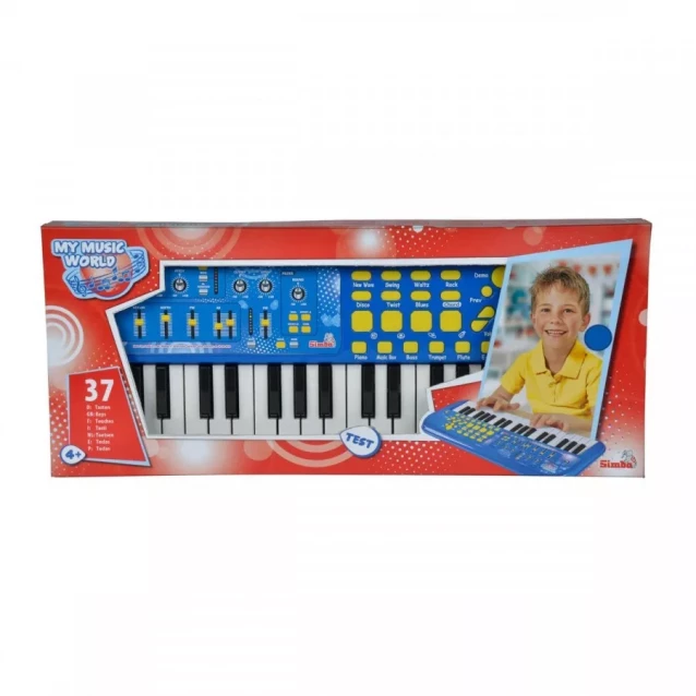 SIMBA Музичний інструмент "Електросинтезатор", 37 клавіш, 7 ритмів, 50х20 см, 4+ - 1