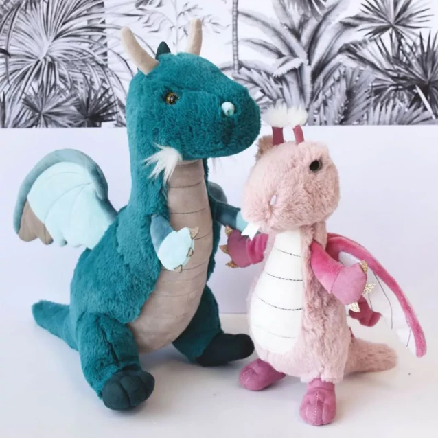 М'яка іграшка Doudou Смарагдовий дракон 40 см (HO2965) - 2