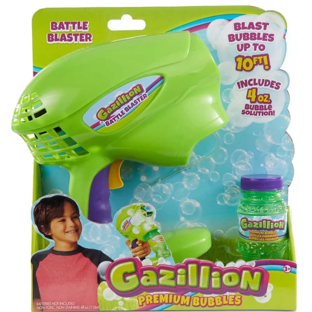 Генератор мильних бульбашок Gazillion автоматичний бластер 118 мл (GZ36447) - 1