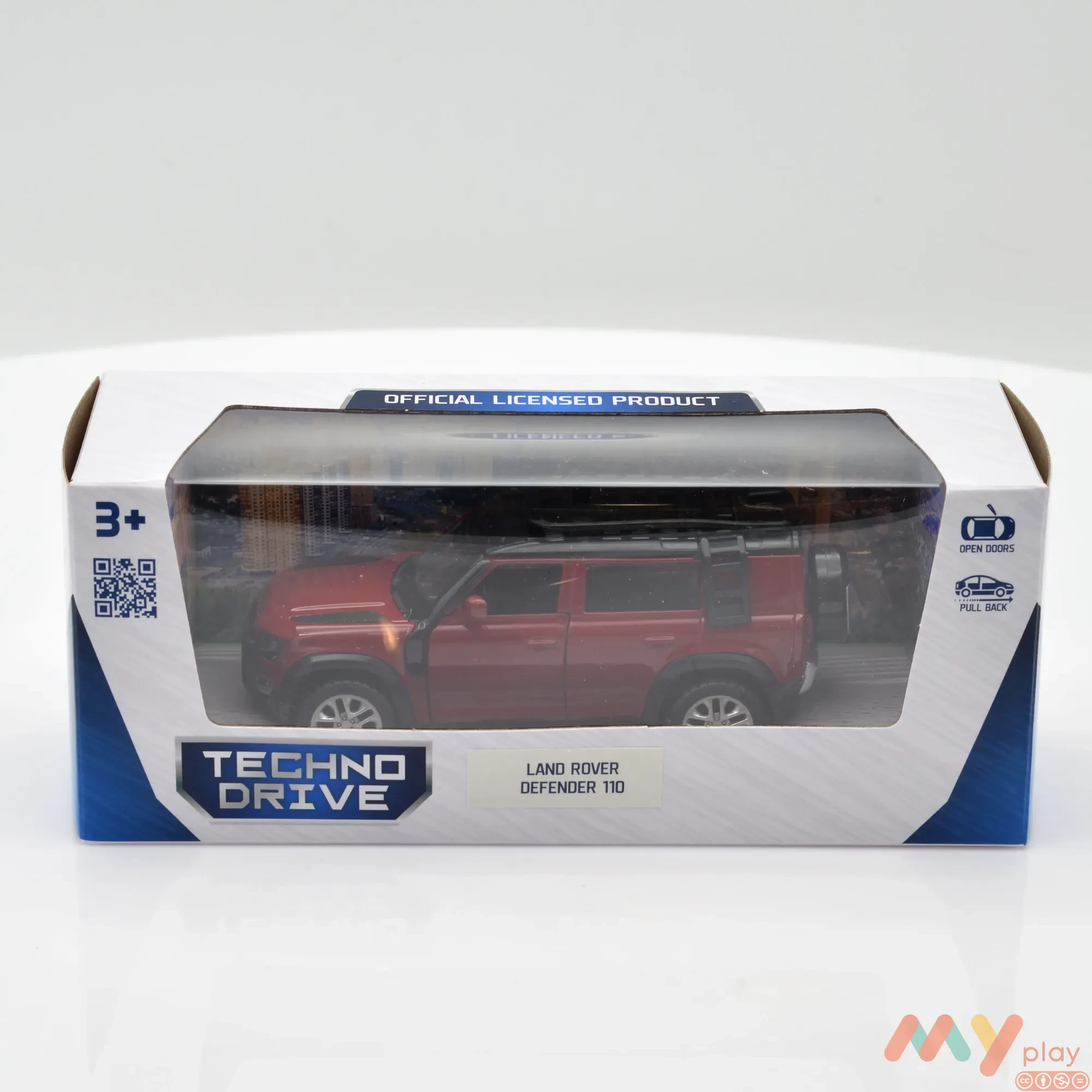Автомодель TechnoDrive Land Rover Defender 110 червона (250288) - ФОТО в 360° - 1