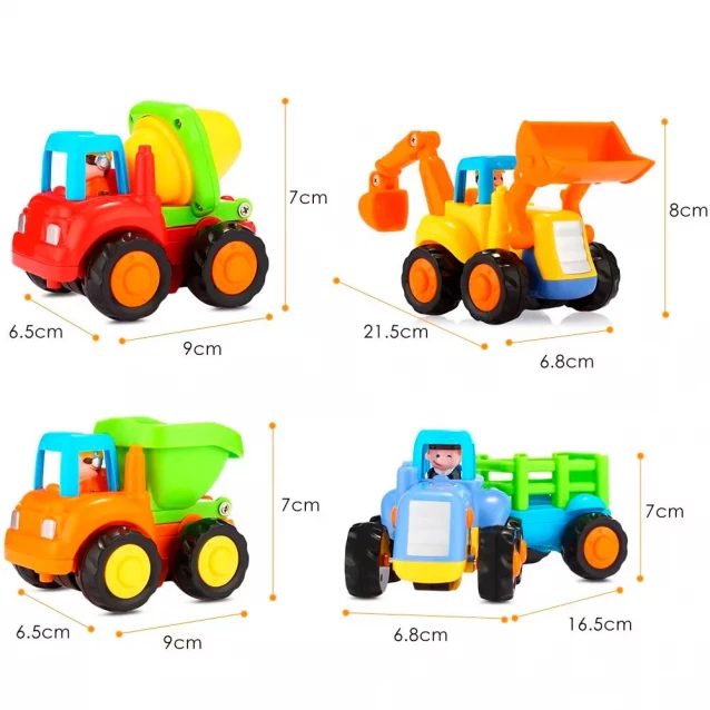 Набір машинок Hola Toys Фермерська техніка 4 шт. (326) - 2
