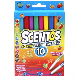 Набор ароматных маркеров для рисования Scentos Тонкая линия 10 цветов (40720) детская игрушка