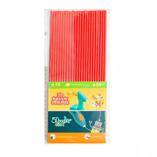 Стержни для 3D-ручки 3Doodler Start красные, 24 шт. (3DS-ECO03-RED-24) - 1