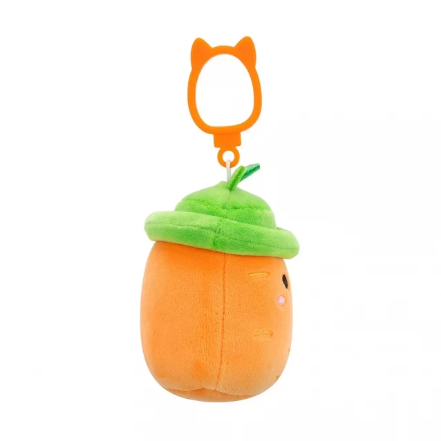 М'яка іграшка на кліпсі Squishmallows Морквинка Кароліна 9 см (SQCP00462) - 5