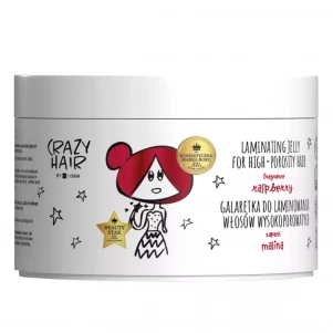 Желе для ламінування волосся Hiskin Crazy Hair з високим рівнем пористості Малина 300 мл (59077755471) дитяча іграшка