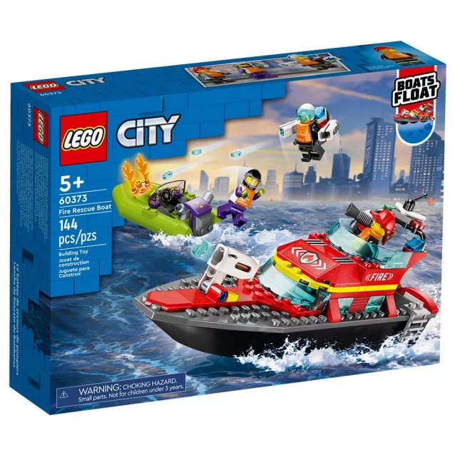 Конструктор Lego City Човен пожежної бригади (60373) - 1