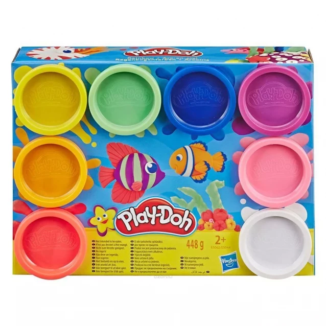 Набір пластиліну Play-Doh 8 шт в асортименті (E5044) - 1