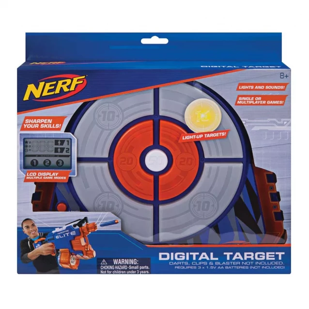 Jazwares Nerf Ігрова електронна мішень Jazwares Nerf Elite Strike and Score Digital Target NER0156 - 1