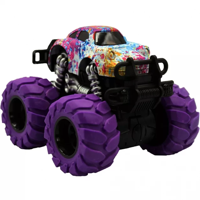 Внедорожник "Тюнинг" с двойной фрикции, металлический, фиолетовые колеса, 1:64, 3 - 1
