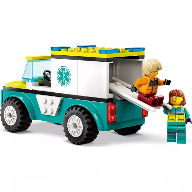 Конструктор LEGO City Карета скорой помощи и сноубордист (60403) - 4