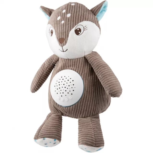 Іграшка плюшева музична з проектором Оленя - коричнева - 2
