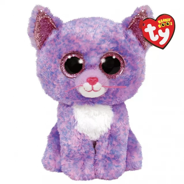 Дитяча іграшка м’яконабивна Beanie Boo's Лавандове кошеня "CASSIDY" 15см - 1