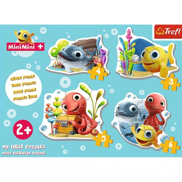 Пазлы Trefl Baby Classic Маленькая рыбка и друзья (36125) - 2
