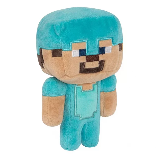 JINX Minecraft Плюшевая игрушка Happy Explorer Diamond Steve Plush-N / A-Blue - 1