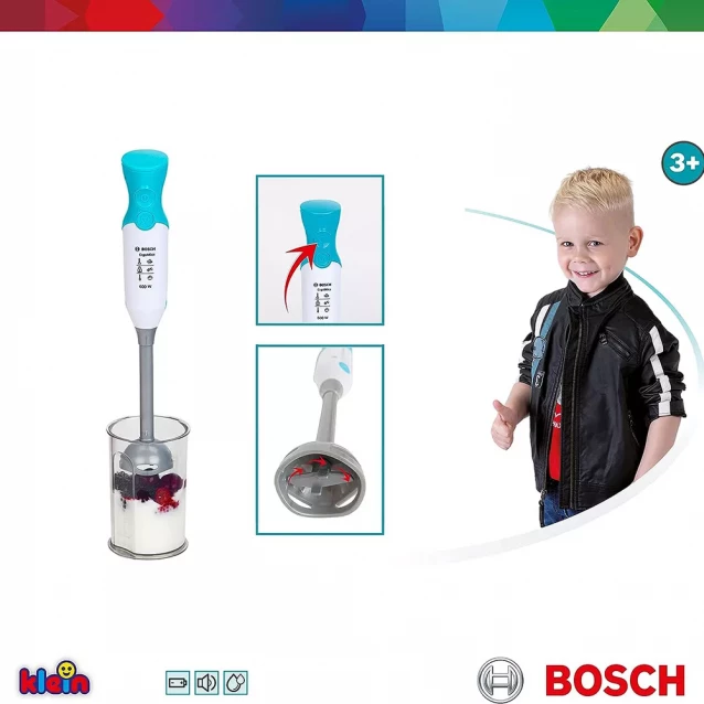 Іграшковий ручний блендер Bosch бірюзовий (9532) - 2