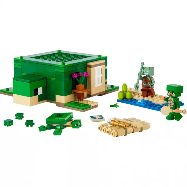 Конструктор LEGO Minecraft Пляжный дом в форме черепахи (21254) - 3