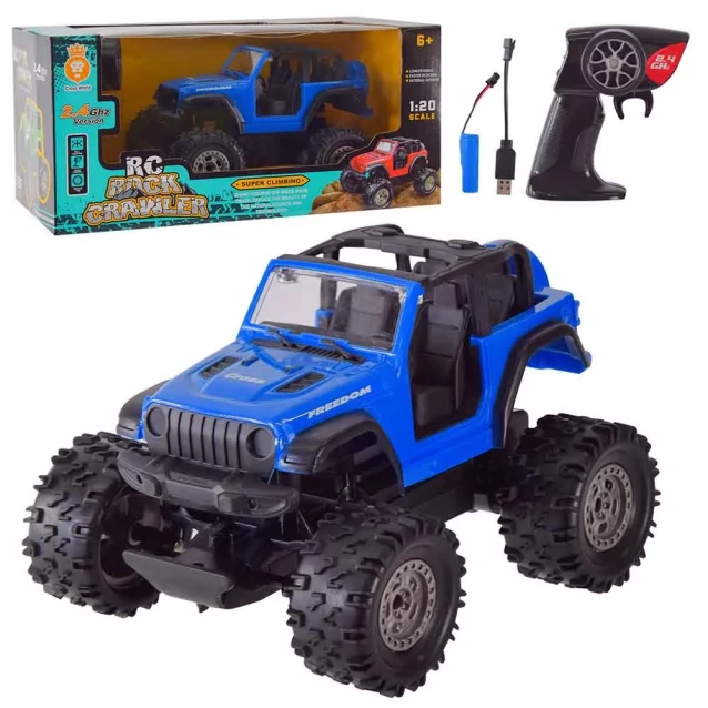 Машинка Країна іграшок на радіокеруванні синя (699-136) - 1