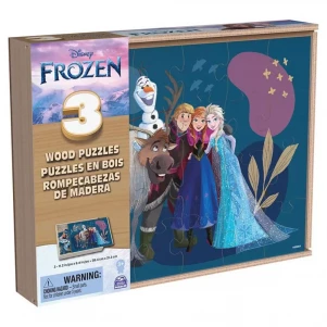 Пазл дерев’яний Disney 3в1 Frozen 21x28 см (SM98297/6066795) дитяча іграшка