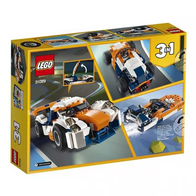 Конструктор Lego Creator Гоночний Автомобіль У Сансет (31089) - 8