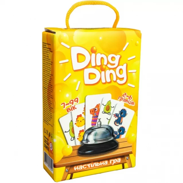 STRATEG Настільна гра 30324 (укр) "Ding ding", в кор-ці 12-18.7-4.8 см 30324 - 1