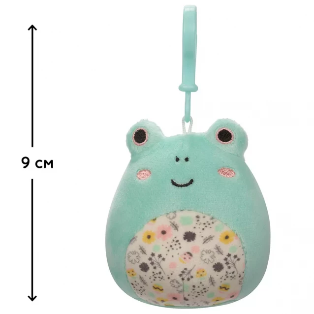 М'яка іграшка на кліпсі Squishmallows Жабка Фрід 9 см (SQCP00179) - 2