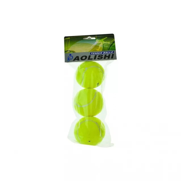 Мячи для большого тенниса арт.BT1701, 3шт. в пакете 17 * 12 * 7 см - 1