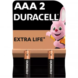 Батарейки лужні Duracell AAA 2 шт (5007819/5010171/5014440) дитяча іграшка