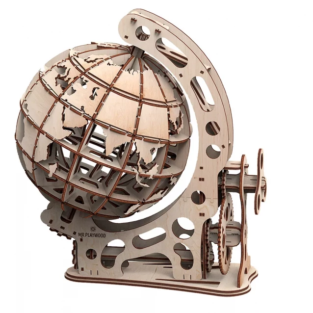 Дерев'яний конструктор 3D PlayWood Глобус (10202) - 1