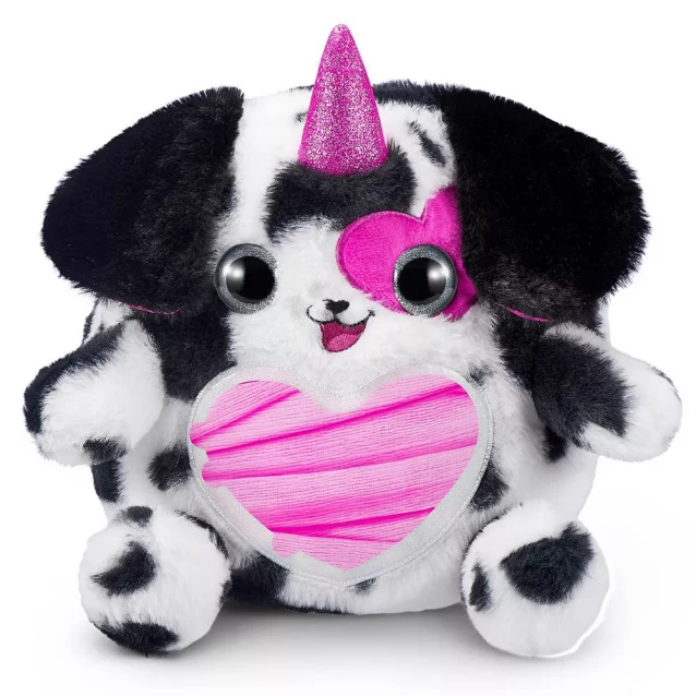 М'яка іграшка Rainbocorns Puppycorn Rescue Песик білий з чорним (9261D) - 4