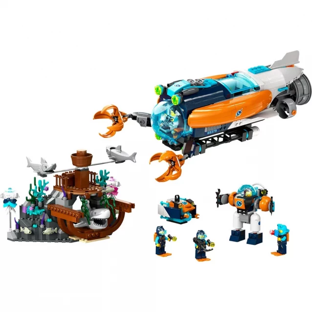 Конструктор LEGO City Підводна дослідницька субмарина (60379) - 3