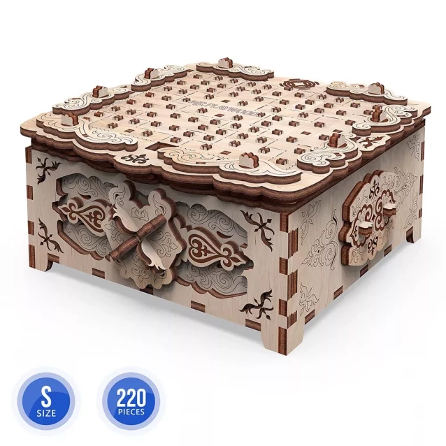 Дерев'яний конструктор 3D PlayWood Шкатулка "Квіткова Фантазія" (10607) - 1