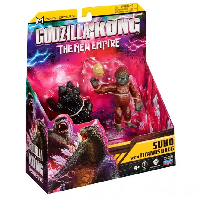 Набір фігурок Godzilla vs. Kong Зуко з песиком Дагом 9 см (35208) - 5