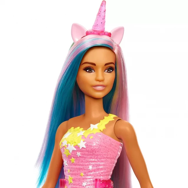Кукла-единорог Barbie в светло-розовом стиле (HGR21) - 3