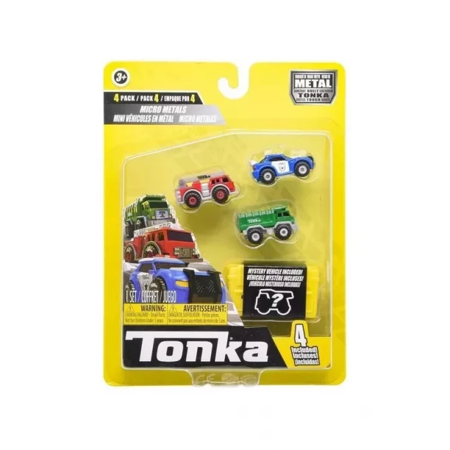 Іграшковий набір Tonka МІСЬКИЙ ТРАНСПОРТ - мікро металевий 4 елементи - 1