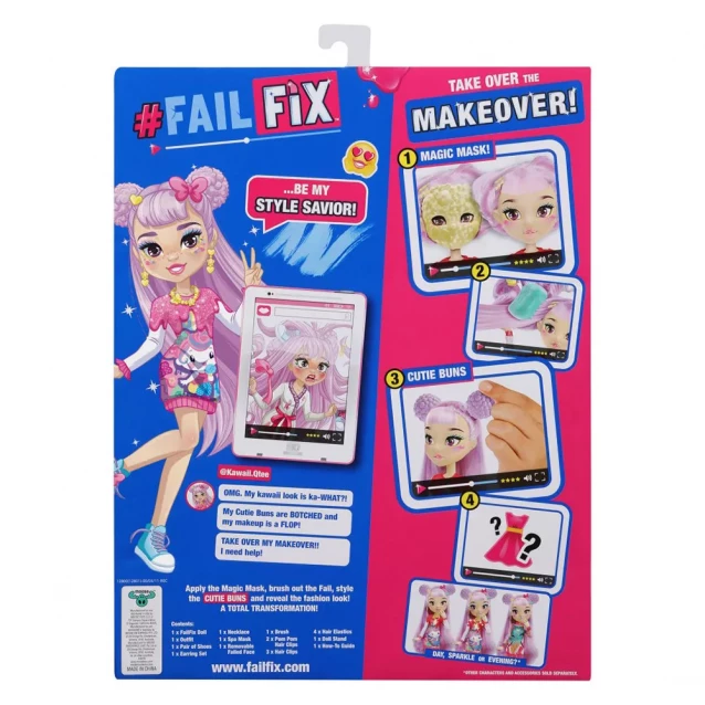 FAILFIX Игровой набор с куклой серии "TOTAL Makeover" - КЬЮТИ КАВАИ - 8
