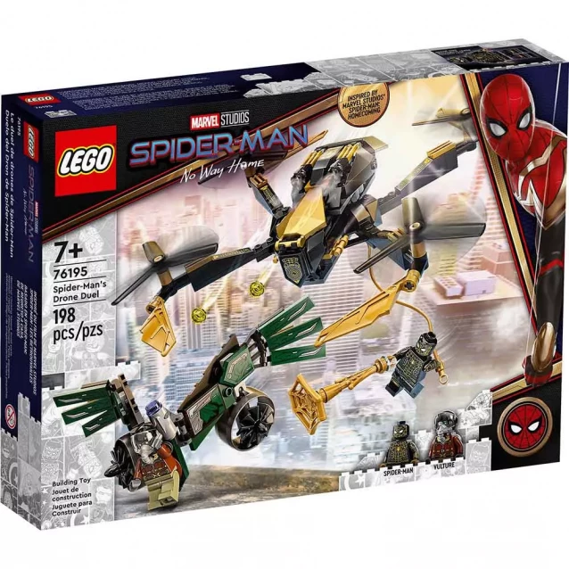 Конструктор LEGO Super Heroes Marvel Двобій дронів Людини-Павука (76195) - 1
