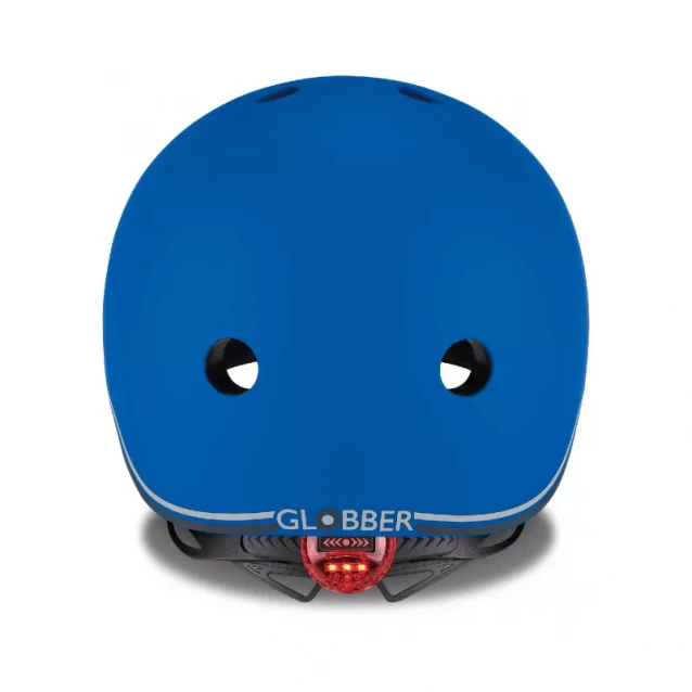 GLOBBER Шлем защитный детский EVO LIGHTS (синий, с фонариком, 45-51 см) - 2