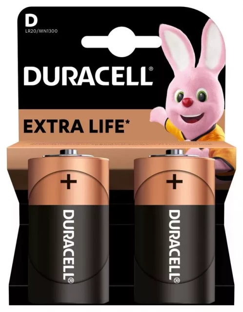 Батарейки лужні Duracell D 2 шт (81545439/5005987/5014435) - 2