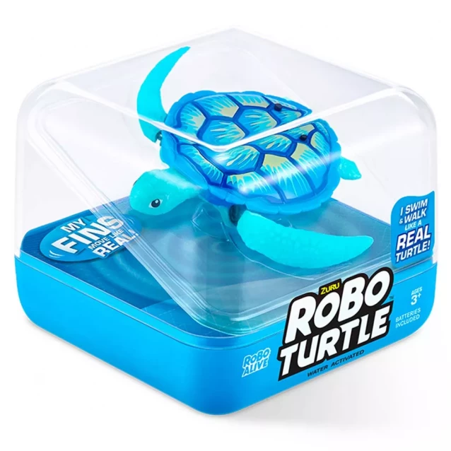 Интерактивная игрушка Pets & Robo Alive Робочерепаха Голубая (7192UQ1-1) - 2