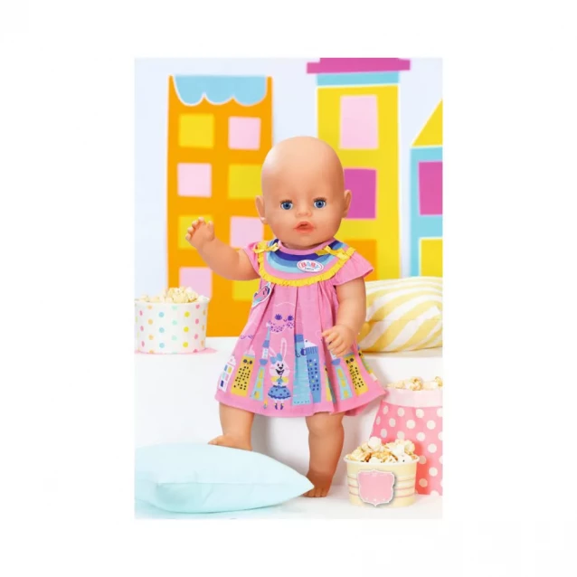 Одежда для куклы BABY BORN - МИЛОЕ ПЛАТЬЕ (розовое) - 2