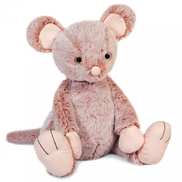 М'яка іграшка Doudou Рожева мишка Лілі 25 см (HO3068) - 1