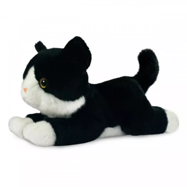Плюшевый котенок Aurora черно-белый 25 см (150224B) - 1