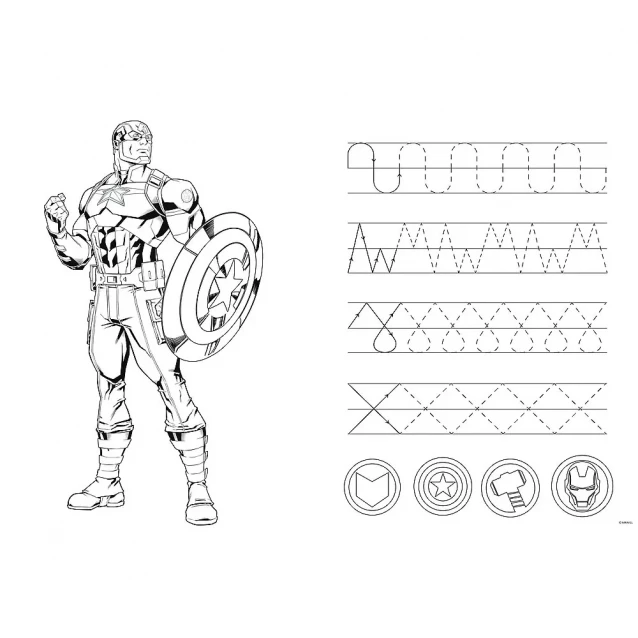 Пазли з розмальовкою Trefl Marvel Super Maxi Разом сильніші 24 ел (41007) - 3