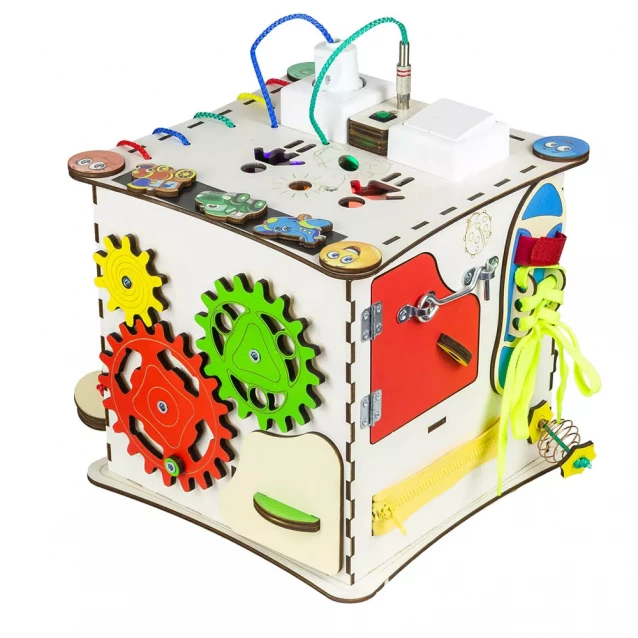 Бизиборд-куб GoodPlay развивающий 25х25 с подсветкой (К009) - 1