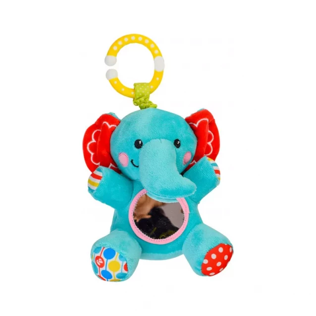 Fisher Price Іграшка підвіска з вібрацією Слоненя на планшетці 19,5*13,3 см - 1