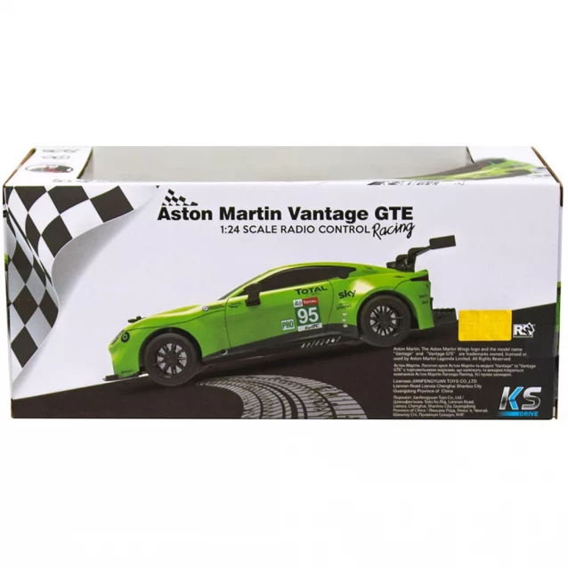 Автомобіль KS DRIVE на р/к - ASTON MARTIN NEW VANTAGE GTE (1:24, 2.4Ghz, зелений) - 12