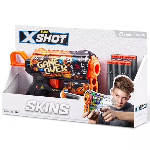 Бластер X-Shot Skins Flux Game Over (36516E) - 2